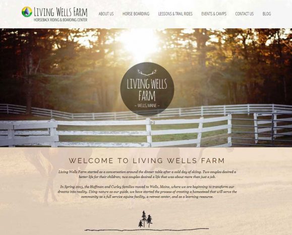 Living Wells Farm Website